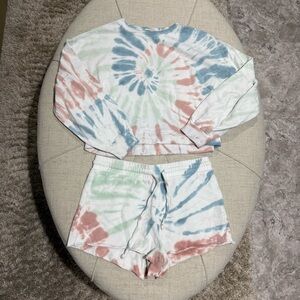 Z Supply Pastel Tie-Dye Loungewear Set